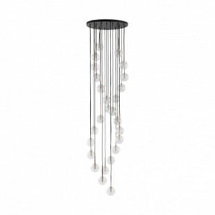 Żyrandol szklane kule Aurora XXVI 62cm H240cm transparentny TK Lighting