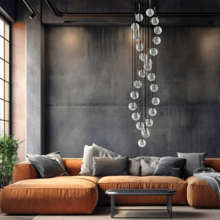 Żyrandol Aurora XXVI - 26 kulek, 62cm, TK Lighting | Luksus i blask