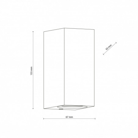 Kinkiet ogrodowy Axis II szary TK Lighting | Nowoczesne oświetlenie
