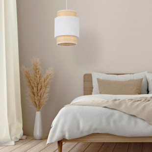 Lampa wisząca Boho New - TK Lighting | Biały rattan