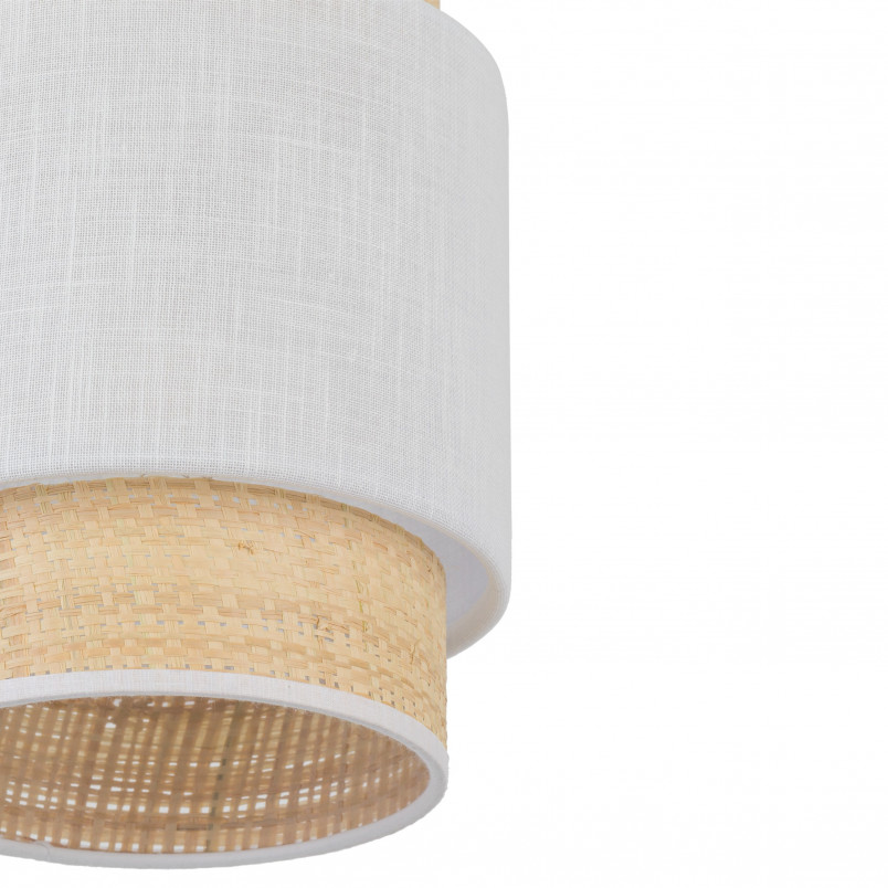 Lampa wisząca Boho New - TK Lighting | Biały rattan