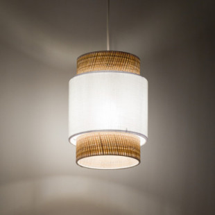 Lampa wisząca Boho New - TK Lighting | Biały rattan