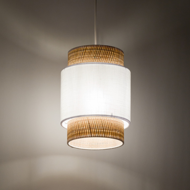 Lampa wisząca Boho New - TK Lighting | Biały rattan