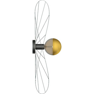Kinkiet Eskola czarny Thoro | Designerski kinkiet 70cm
