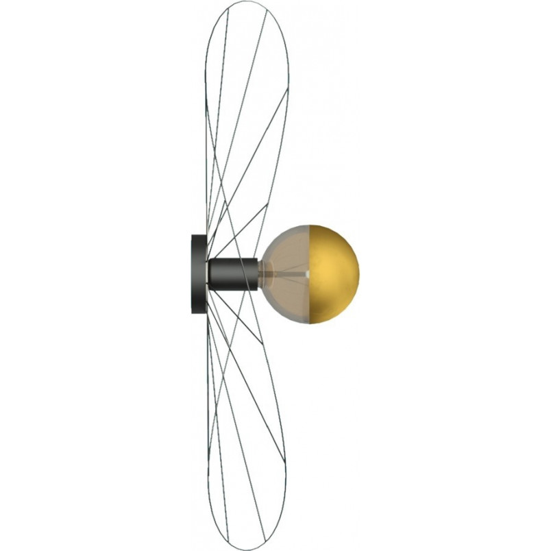 Kinkiet Eskola czarny Thoro | Designerski kinkiet 70cm