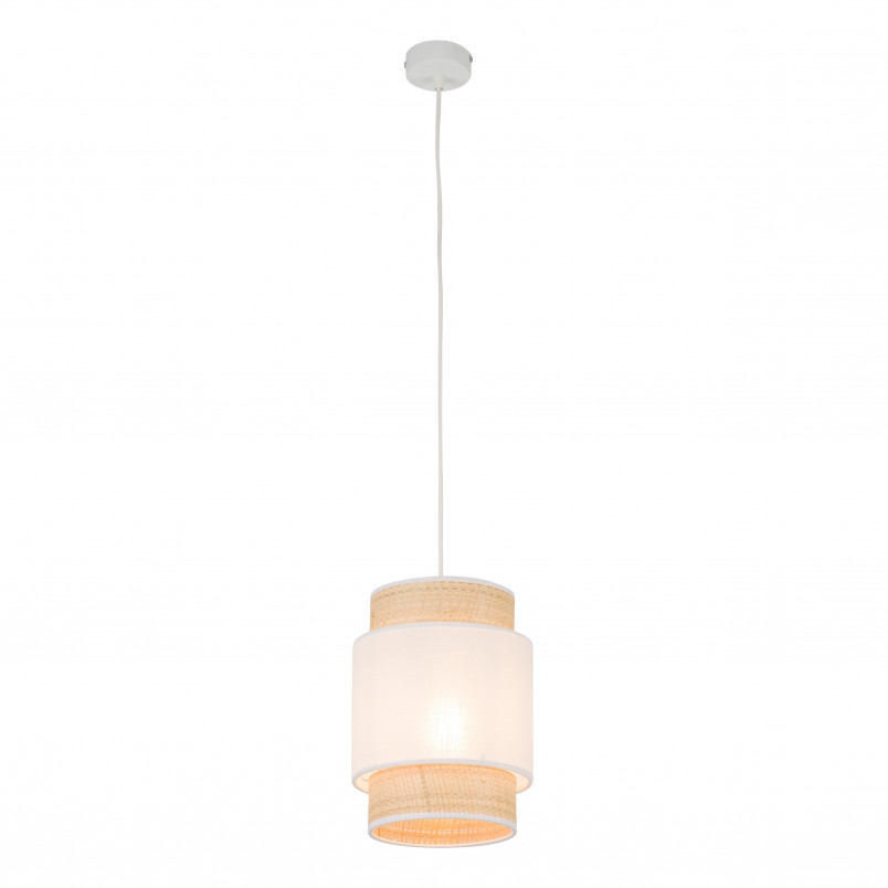 Lampa wisząca Boho New - TK Lighting | Biały rattan