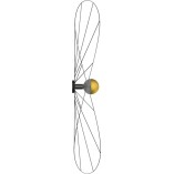 Kinkiet Eskola czarny 140cm | Designerskie oświetlenie Thoro
