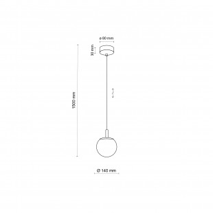 Lampa wisząca Cadix - Szkło, Złoto | TK Lighting