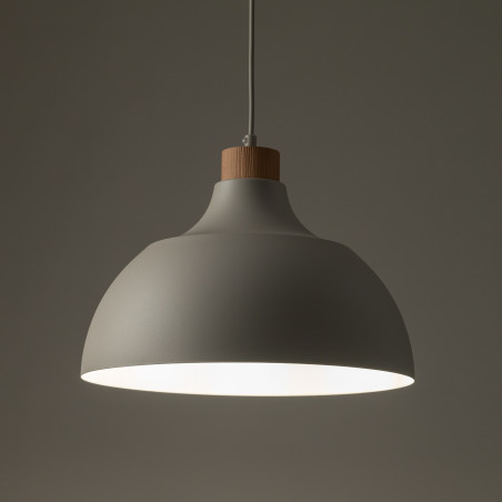 Lampa wisząca beżowa z drewna Cap TK Lighting | Skandynawski design