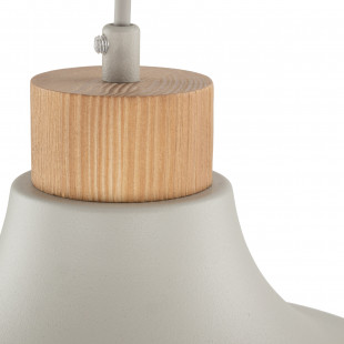 Lampa wisząca beżowa z drewna Cap TK Lighting | Skandynawski design