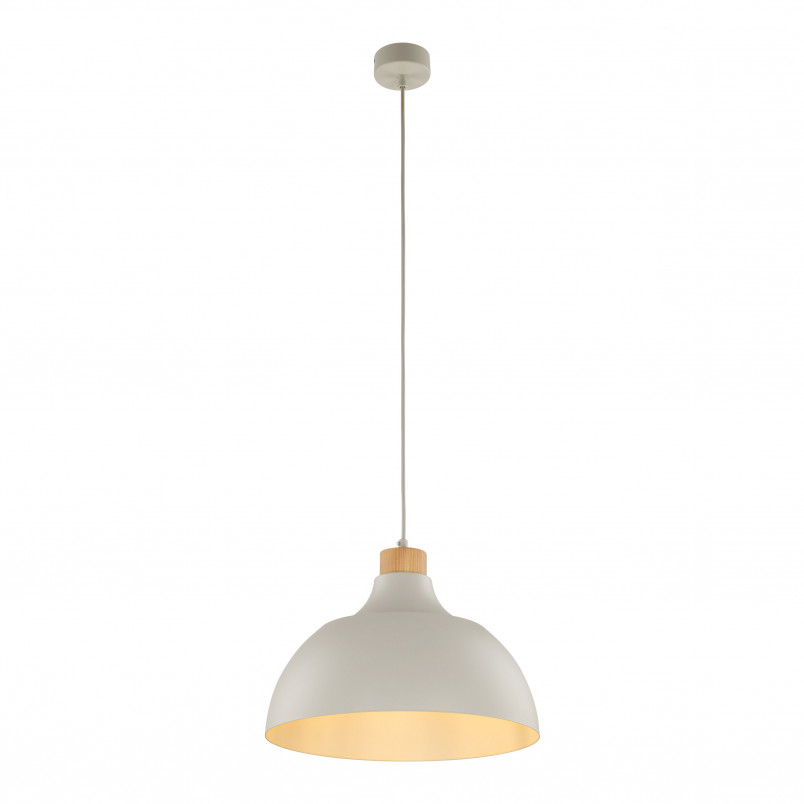 Lampa wisząca beżowa z drewna Cap TK Lighting | Skandynawski design