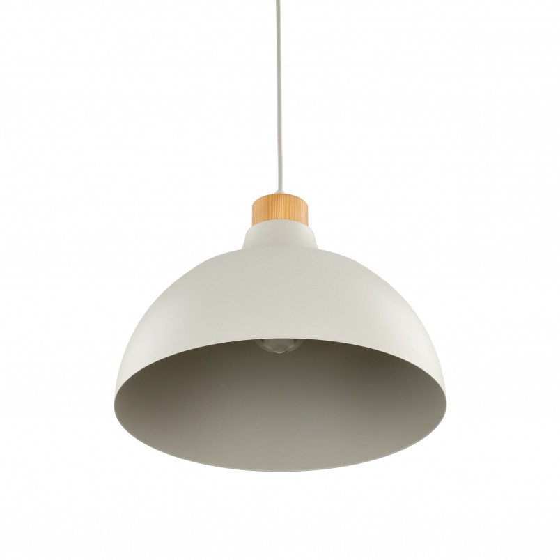 Lampa wisząca beżowa z drewna Cap TK Lighting | Skandynawski design