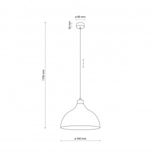 Lampa Wisząca Cap Brick | TK Lighting - Skandynawski Design