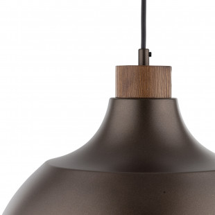 Lampa wisząca drewno Cap | Brązowa TK Lighting - Skandynawski Design
