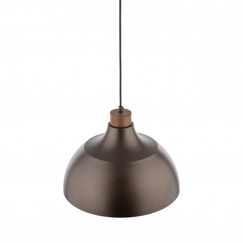 Lampa wisząca drewno Cap | Brązowa TK Lighting - Skandynawski Design