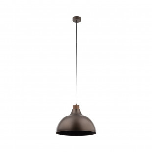 Lampa wisząca drewno Cap | Brązowa TK Lighting - Skandynawski Design