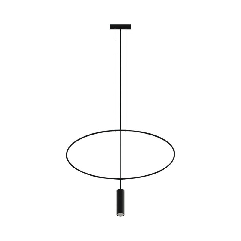 Lampa wisząca Holar czarna Thoro | Minimalistyczny design