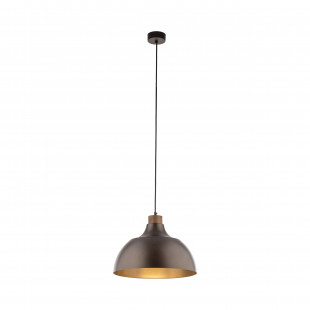Lampa wisząca drewno Cap | Brązowa TK Lighting - Skandynawski Design