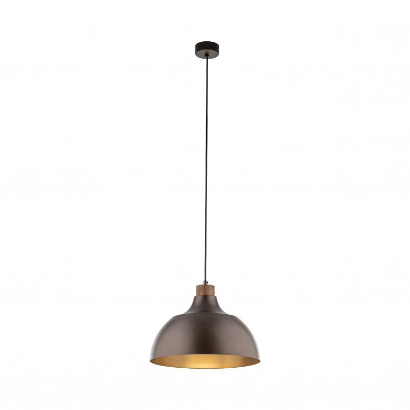 Lampa wisząca drewno Cap | Brązowa TK Lighting - Skandynawski Design