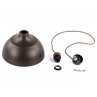 Lampa wisząca drewno Cap | Brązowa TK Lighting - Skandynawski Design