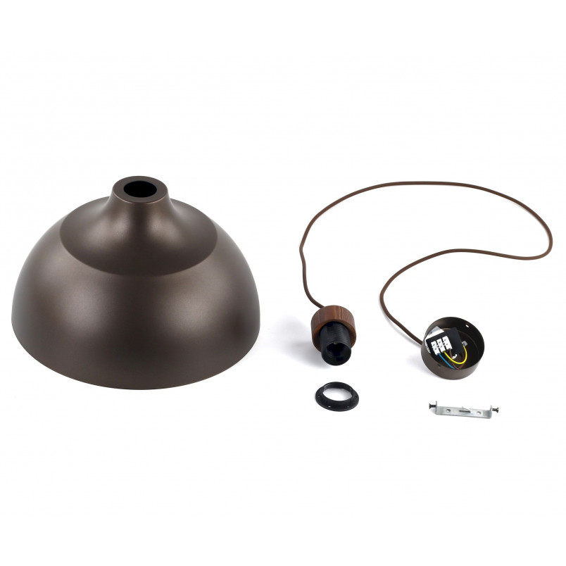 Lampa wisząca drewno Cap | Brązowa TK Lighting - Skandynawski Design