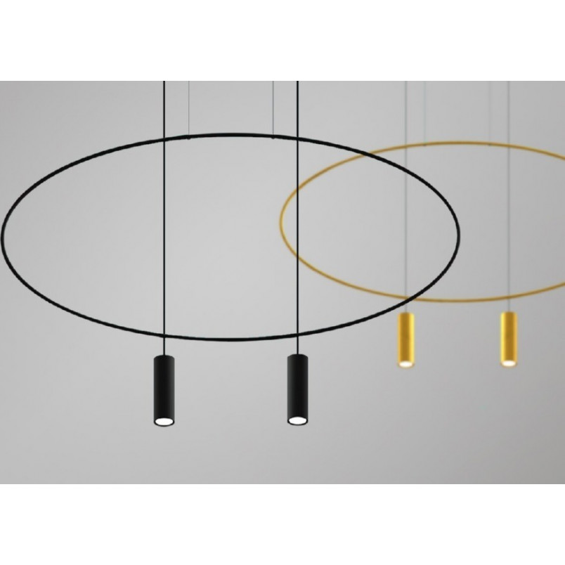 Lampa wisząca Holar 2 punkty czarna - Thoro | Minimalizm i styl