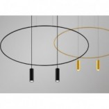 Lampa wisząca Holar 2 punkty czarna - Thoro | Minimalizm i styl