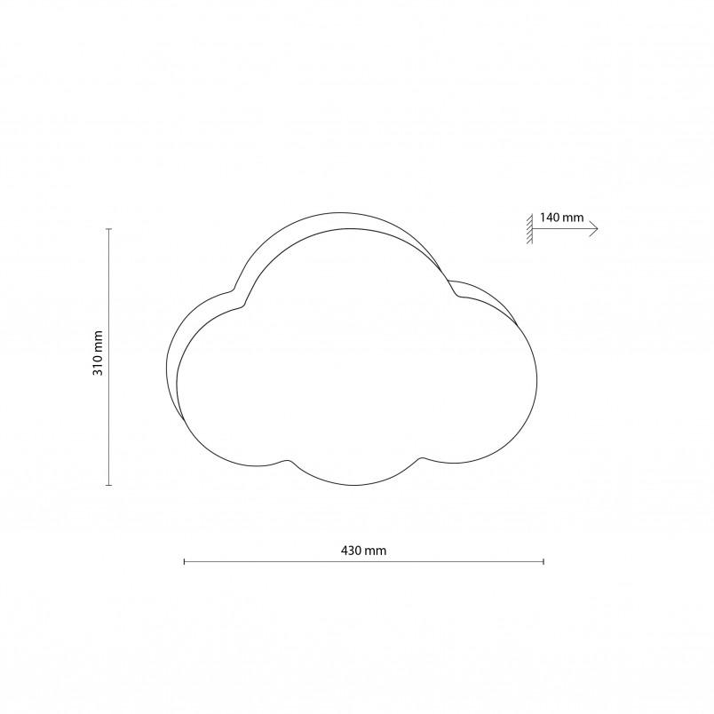 Plafon dziecięcy Cloud - TK Lighting | Sypialnia, Pokój