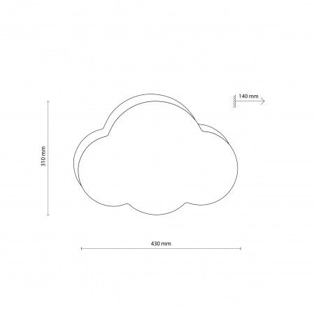 Plafon dziecięcy Cloud - TK Lighting | Sypialnia, Pokój