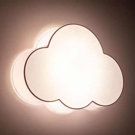 Plafon dziecięcy Cloud różowy TK Lighting | Światło z chmurką