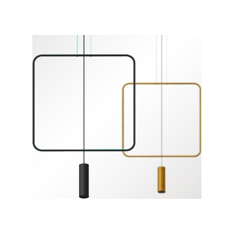 Lampa wisząca czarna Rana | Minimalistyczny design Thoro