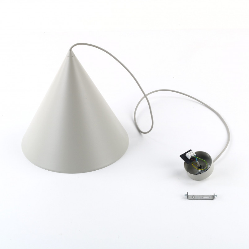 Lampa wisząca Cono Beige TK Lighting | Elegancki design