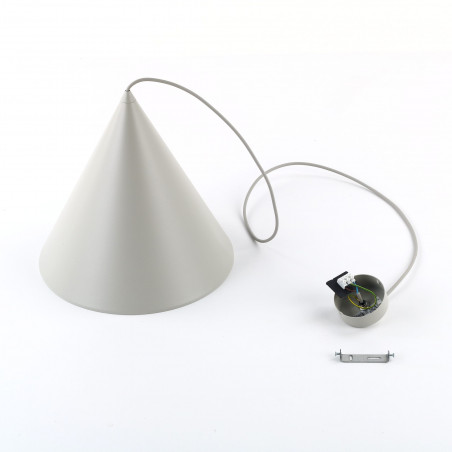 Lampa wisząca Cono Beige TK Lighting | Elegancki design