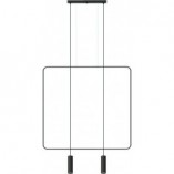 Lampa wisząca Rana 2 punktowa czarna | Thoro - Nowoczesny design