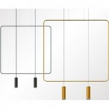 Lampa wisząca Rana 2 punktowa czarna | Thoro - Nowoczesny design