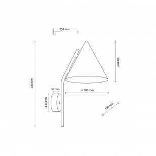 Kinkiet Cono Black | TK Lighting - Loftowy design
