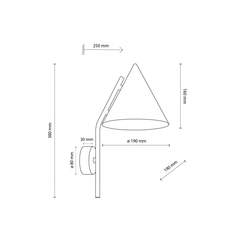 Kinkiet Cono Black | TK Lighting - Loftowy design