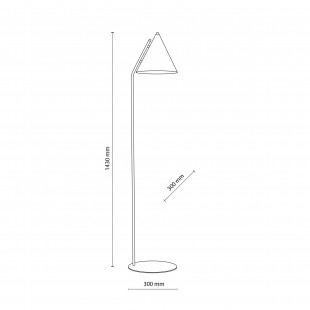 Lampa podłogowa Cono Black | TK Lighting - Loft i Japandi