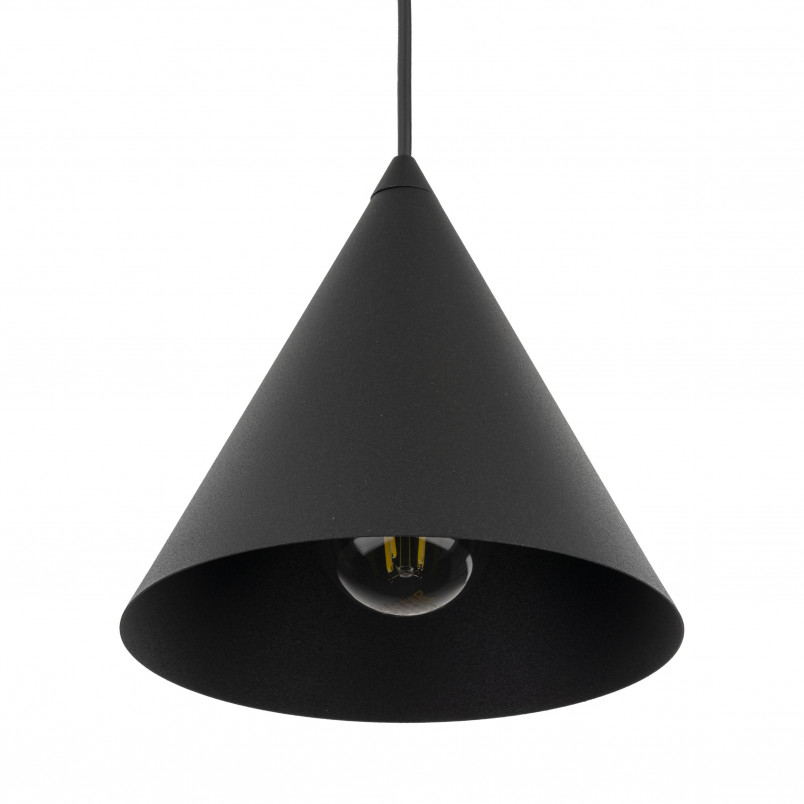 Lampa Wisząca Cono Black - TK Lighting | Loftowa, Czarna
