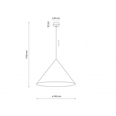 Lampa wisząca Cono Black TK Lighting | Loftowa, metalowa, E27