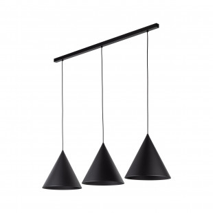 Lampa Wisząca Cono Black - 3 punkty, Loftowa, TK Lighting