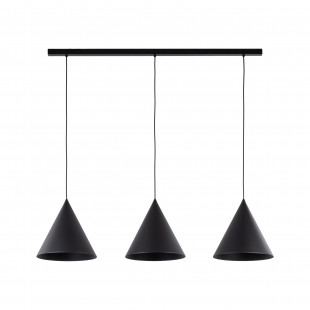 Lampa Wisząca Cono Black - 3 punkty, Loftowa, TK Lighting