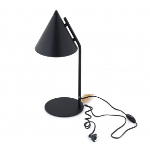 Lampa Cono Black TK Lighting | Lampa stołowa loft czarna