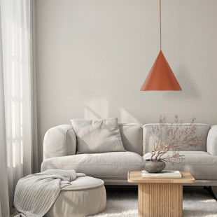 Lampa Wisząca Cono Brick TK Lighting | Pomarańczowa, E27