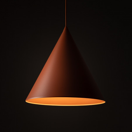 Lampa Wisząca Cono Brick TK Lighting | Pomarańczowa, E27