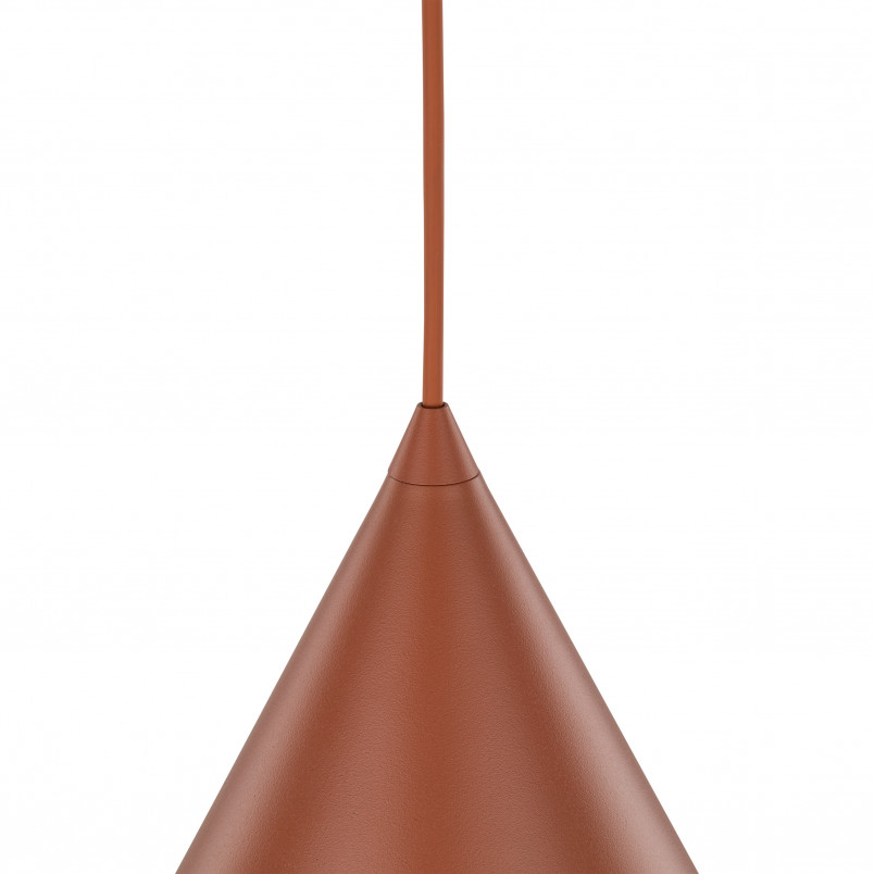 Lampa Wisząca Cono Brick TK Lighting | Pomarańczowa, E27