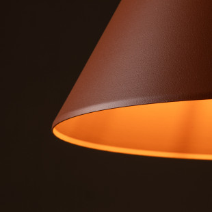 Lampa Wisząca Cono Brick TK Lighting | Pomarańczowa, E27