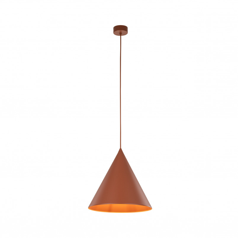 Lampa Wisząca Cono Brick TK Lighting | Pomarańczowa, E27