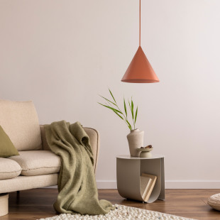 Lampa Wisząca Cono Brick | TK Lighting - Pomarańczowa, E27