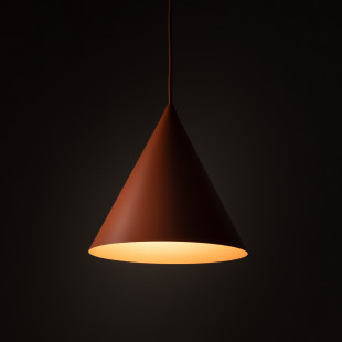 Lampa Wisząca Cono Brick | TK Lighting - Pomarańczowa, E27